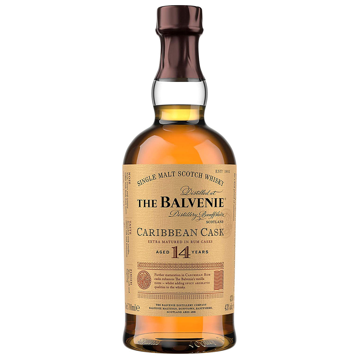 Balvenie 14 Year Old Caribbean Cask Scotch Whisky | Buy Online ...